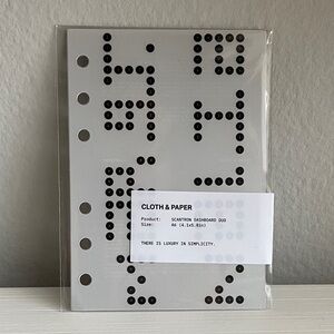 Cloth & Paper A6 Scantron Dashboard Duo  | September Intention Box